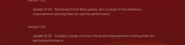 Red Dead Redemption 2 Online Beta Patch 1.03 Now Available