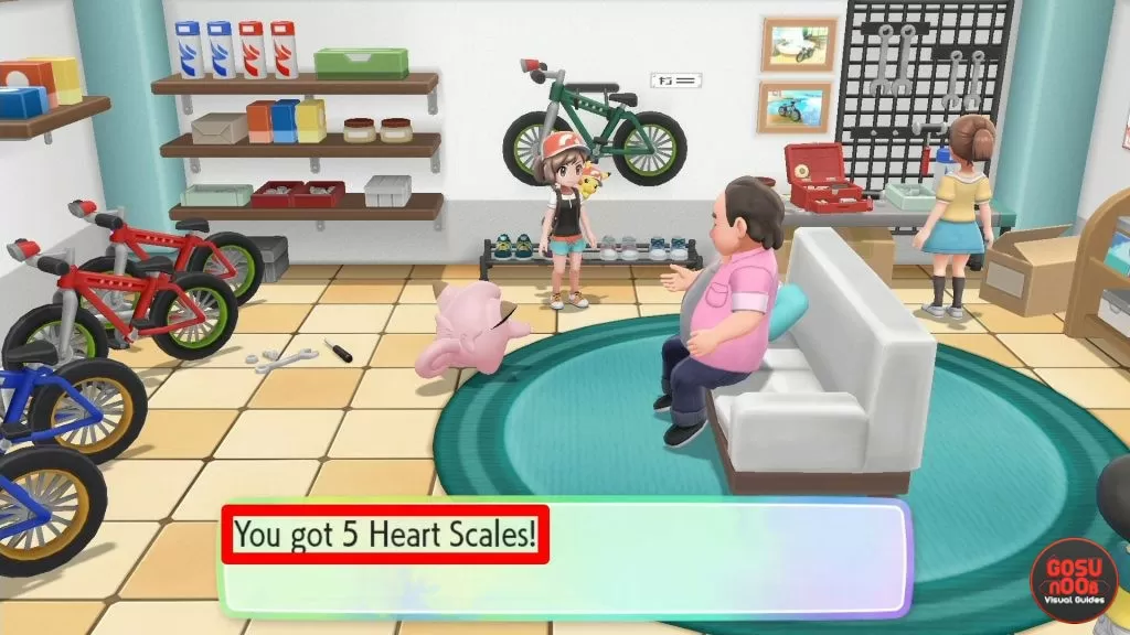 bike maniac pokemon lets go how to get heart scale