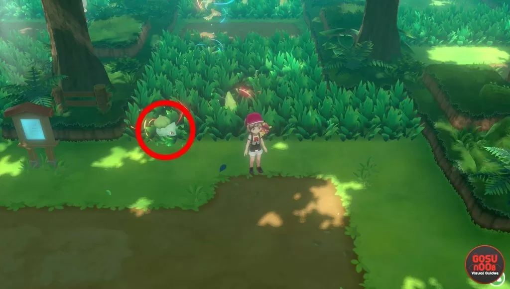 bulbasaur location pokemon lets go pikachu eevee where to find