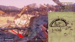 crashed space station toxic valley treasure map reward location fo76