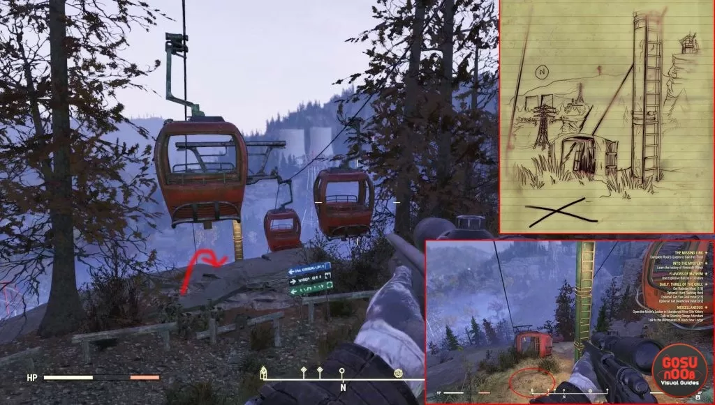 fallout 76 savage divide treasure map ski lift