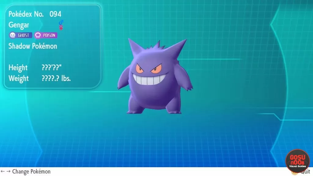 pokemon let's go gengar