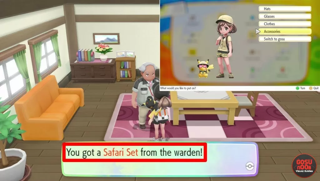 pokemon lets go safari set outfit where to get