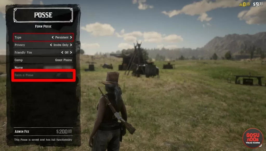 posse how to make red dead online