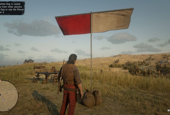 rdr2 online how to protect camp white flag