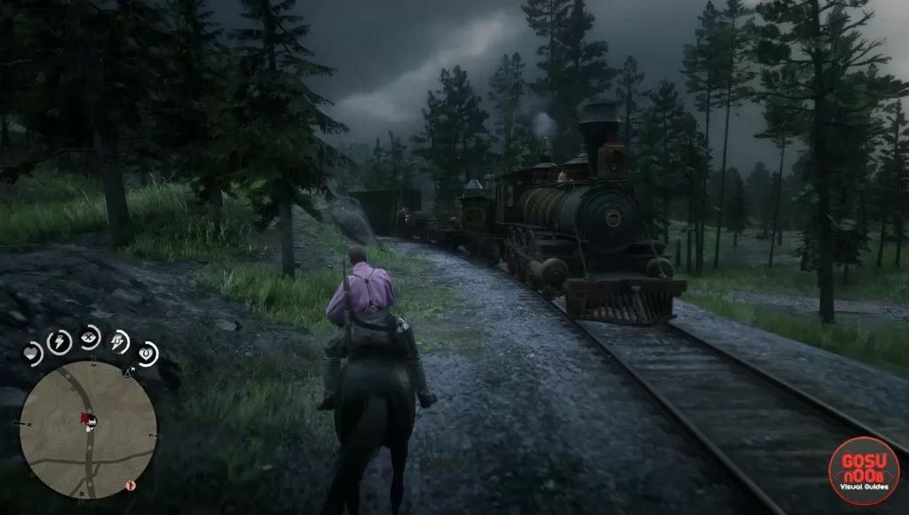 red dead online robbing trains