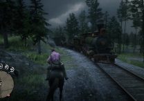 red dead online robbing trains