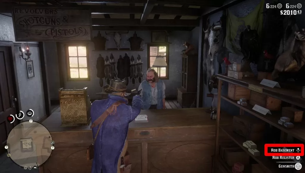 red dead redemption 2 how to rescue prisoner from rhodes gunsmith basement