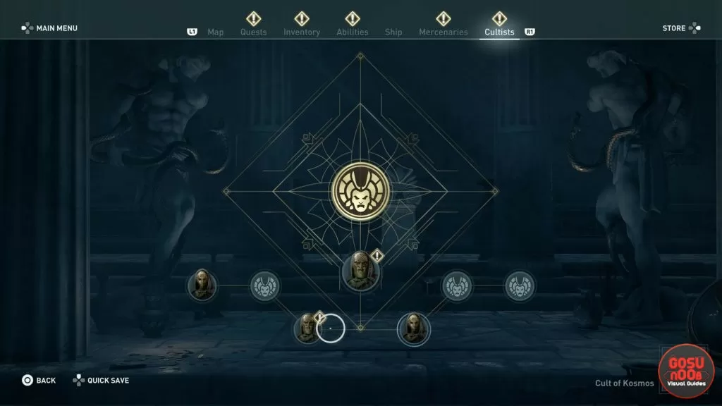 AC Odyssey Order of the Ancients Hunters Cultist Branch Locations