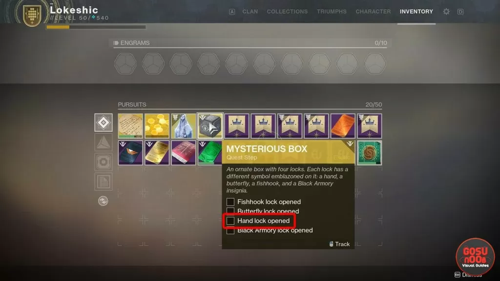 Destiny 2 How to Open Hand Lock in Mysterious Box Quest