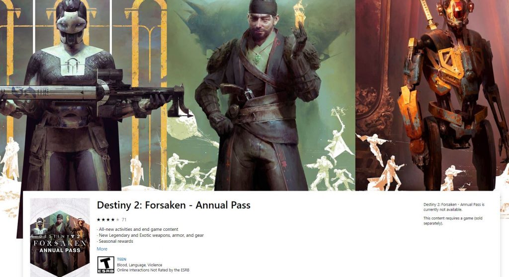 destiny 2 how to buy annual pass without forsaken