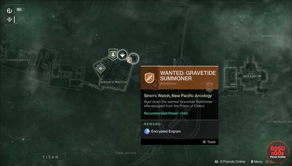 destiny 2 where to find gravetide summoner