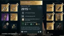 pride of the lion legendary sword ac odyssey dlc