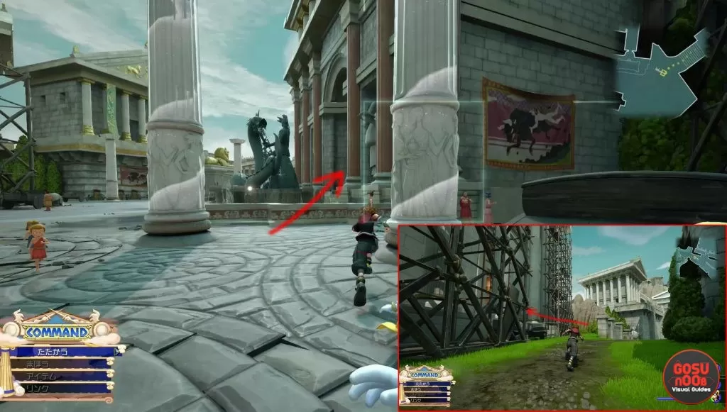 kingdom hearts 3 golden herc figure locations thebes