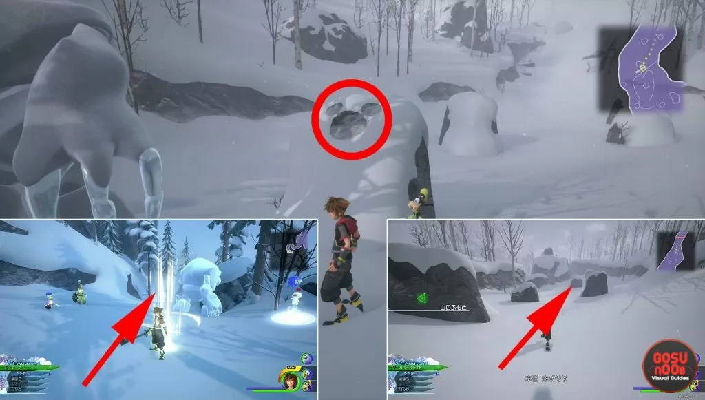 lucky mickey head emblem locations arendelle where to find kingdom hearts 3