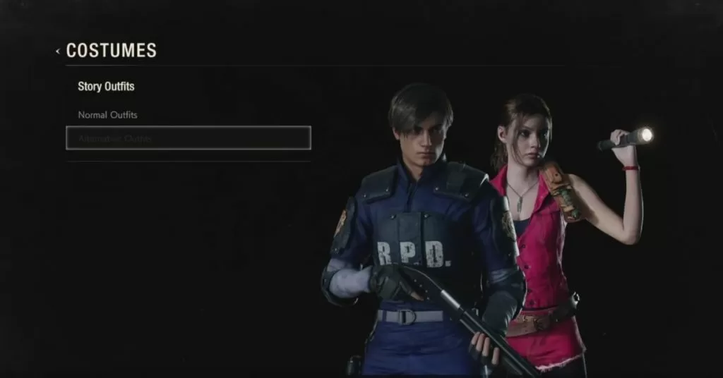 resident evil 2 costumes how to unlock alternative outfits