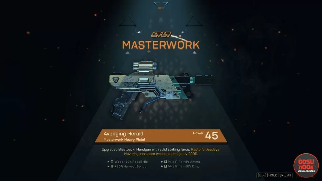 Anthem How to Get Masterwork Legendary Gear Weapons Components