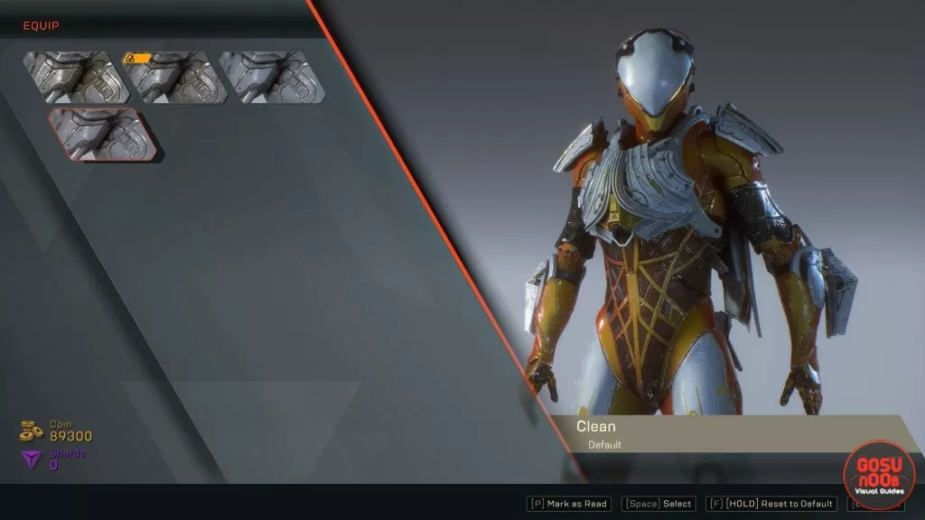 anthem clean javelin suit look