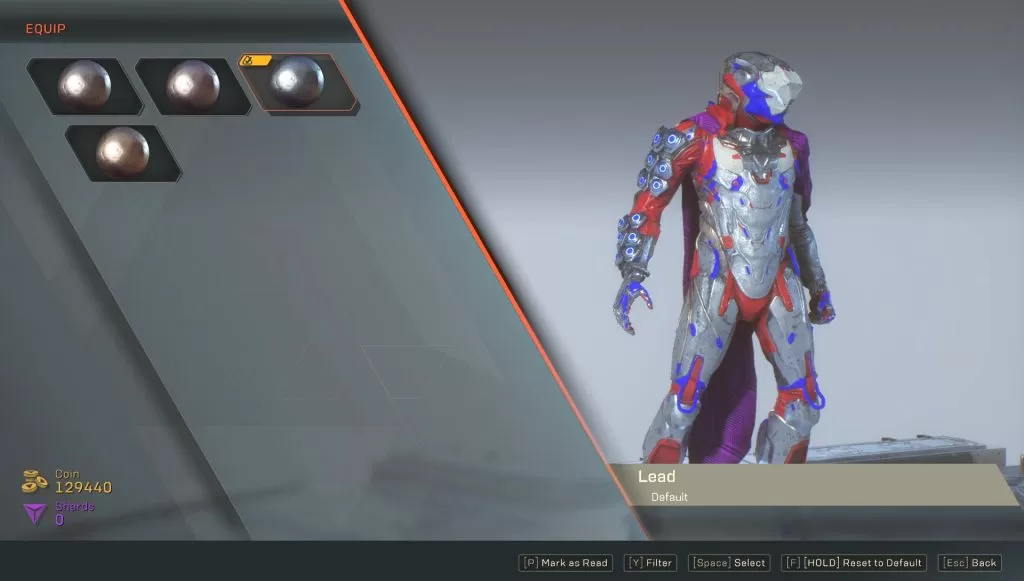 anthem how to change javelin color armor customization