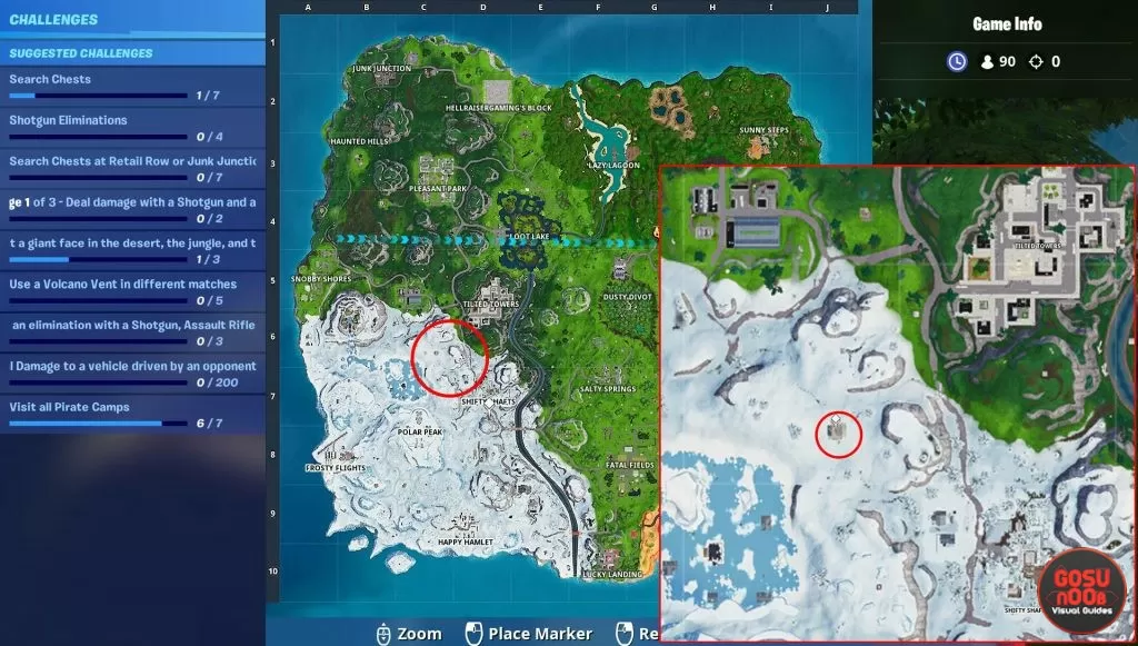 fortnite br pirate camp frozen lake