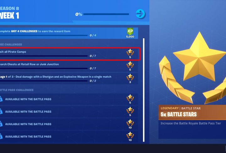 fortnite br pirate camp locations
