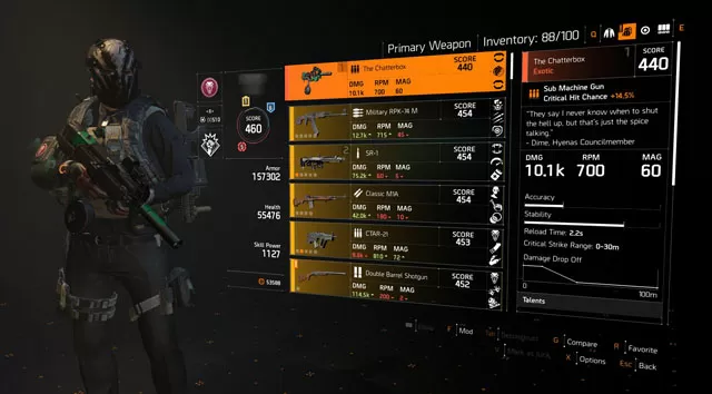 Division 2 Chatterbox Exotic P90 SMG How to Get