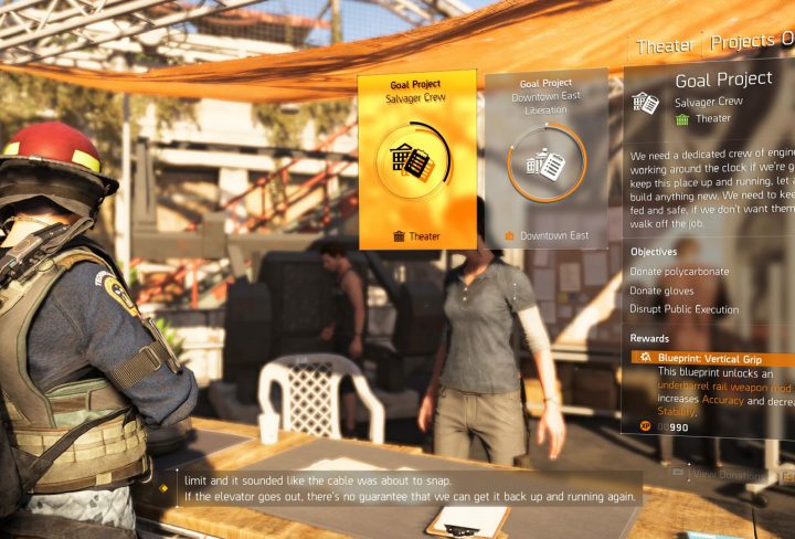 Division 2 Projects How to Complete Donate Objectives