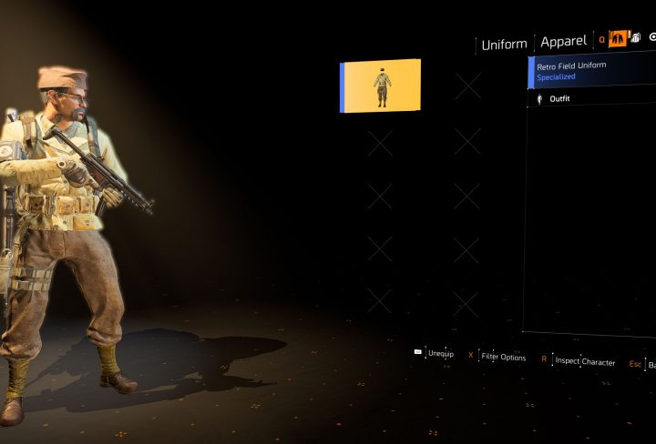 Division 2 Retro Field Uniform Outfit Location