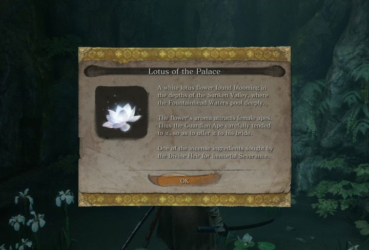 Sekiro Flower for Lord Kuro Incense Location