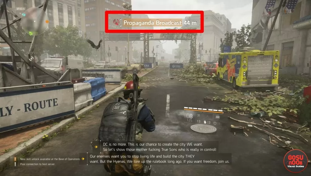 disrupt propaganda event locations settlement projects division 2 where to find