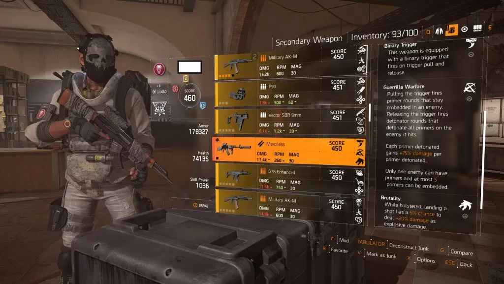 division 2 merciless exotic rifle