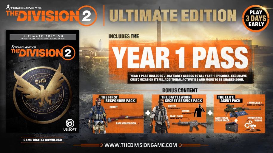 division 2 where to find preorder bonus items