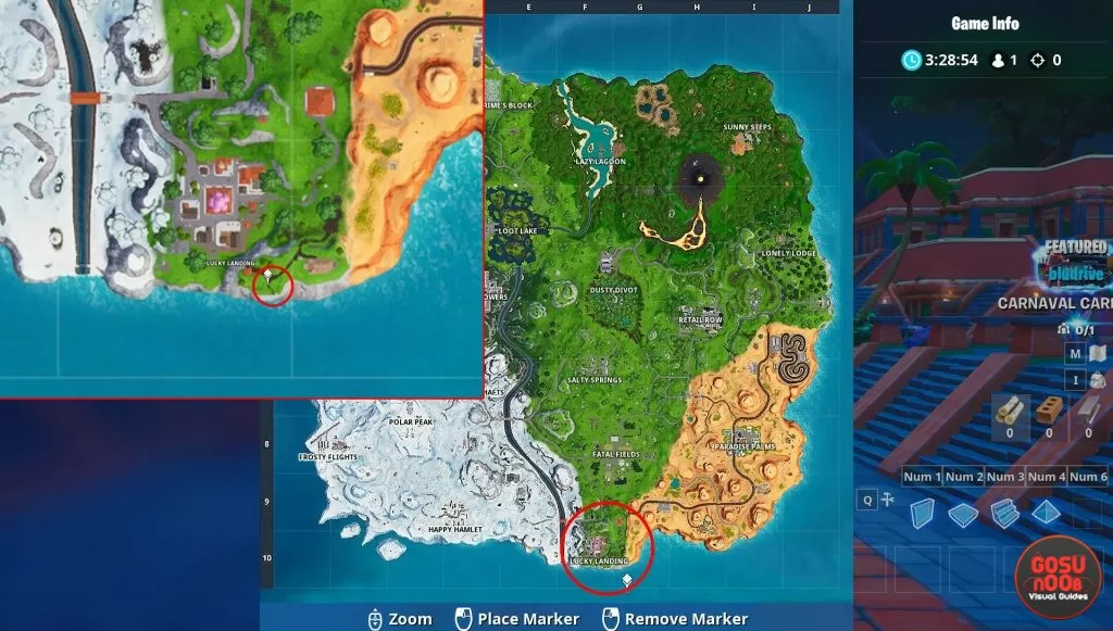 fortnite br farthest south point