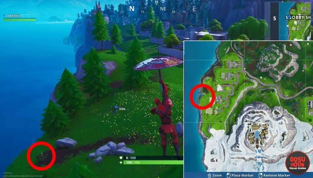 fortnite weekly challenge where to find furthest west point