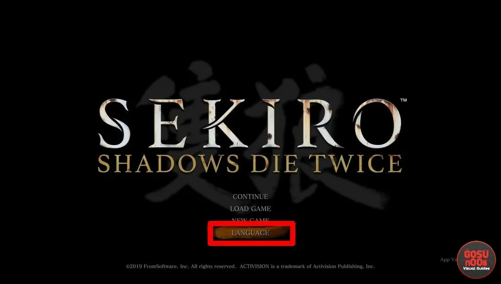 how to change language in sekiro shadows die twice