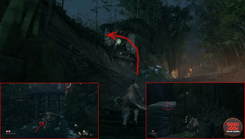 sekiro carp location waterfall