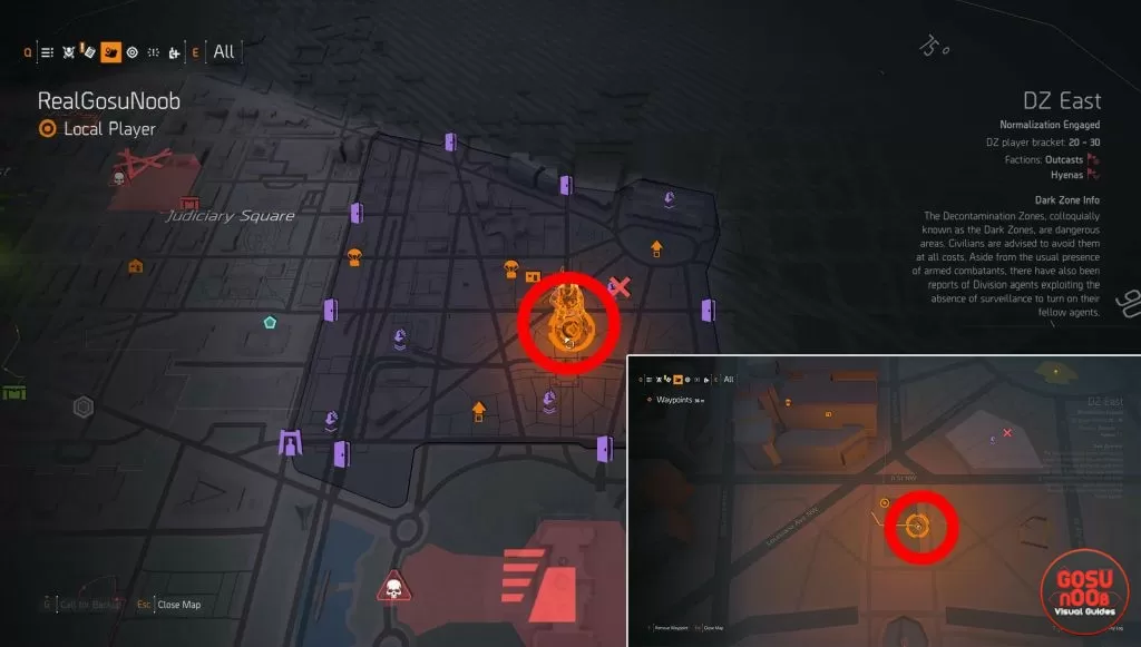 where to find dark zone east chests division 2