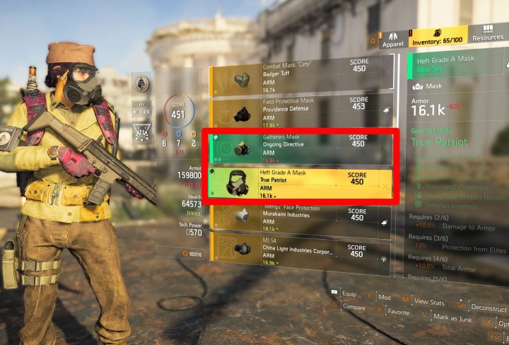 Division 2 New Gear Sets - Hard Wired, True Patriot, Ongoing Directive