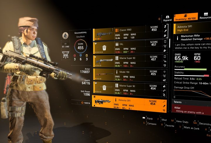 division 2 marksman rifle scope tally