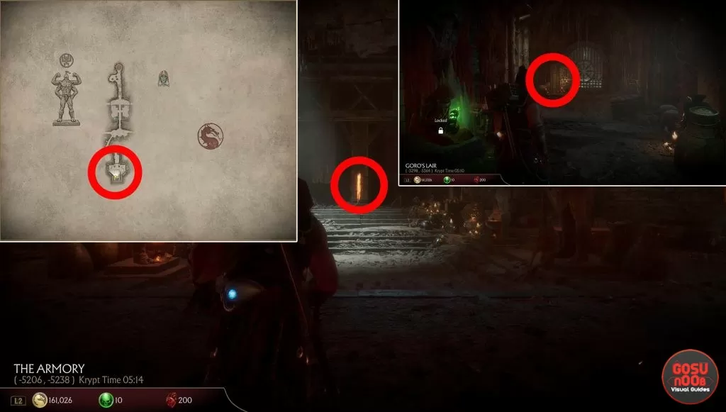 scorpions spear location mk11 krypt where to find