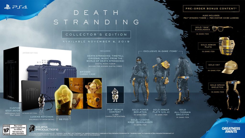 Death Stranding Pre-Order & Special Edition Bonuses Revealed