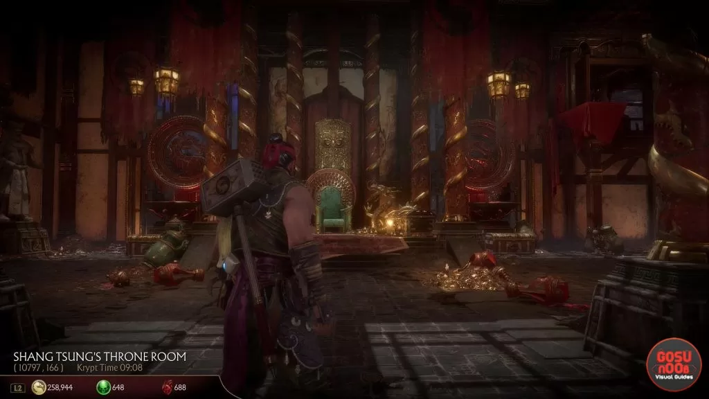 MK11 Jacqui Briggs & Cetrion Chest Shang Tsung Throne Room Locations