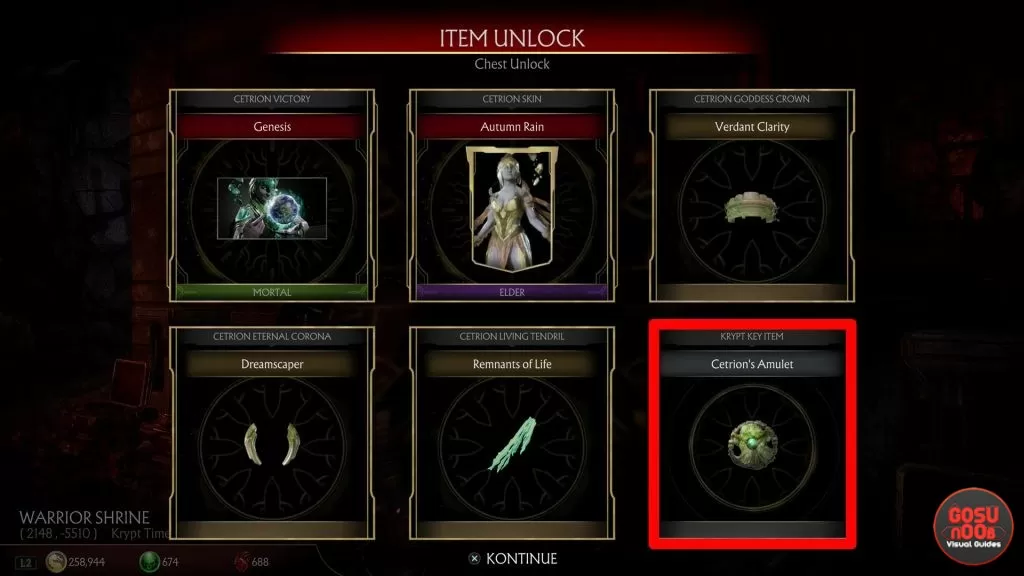 MK11 Krypt Cetrion's Amulet Location - Kytinn Hive Puzzle Solution