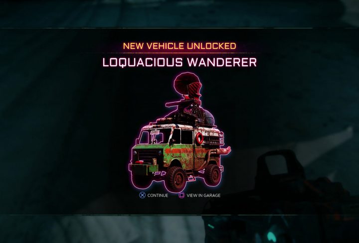 Rage 2 Loquacious Wanderer Vehicle Location - Where to Find