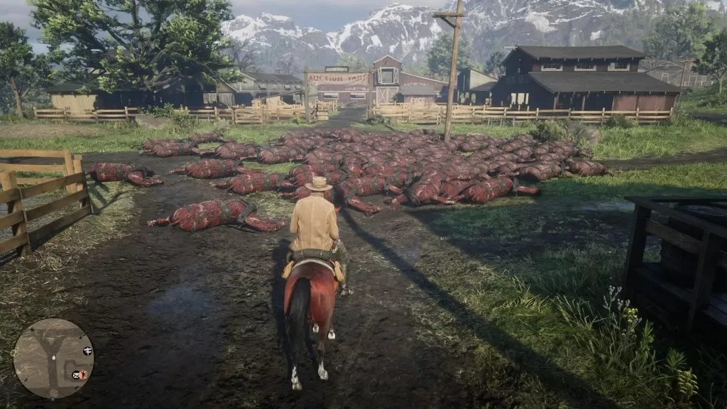 Red Dead Online Plagued by Piles of Dead, Skinned Horses