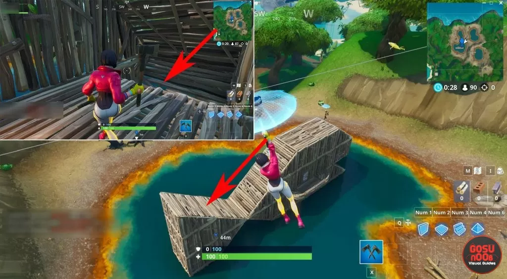 fortbyte 17 location fortnite br where to find wooden fish building