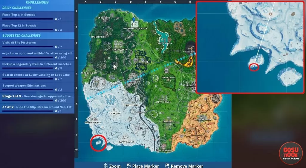 fortnite where to find fortbyte 36