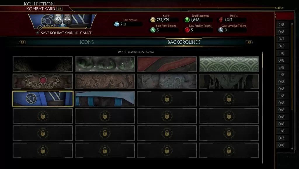 mk11 kombat kard character name backgrounds