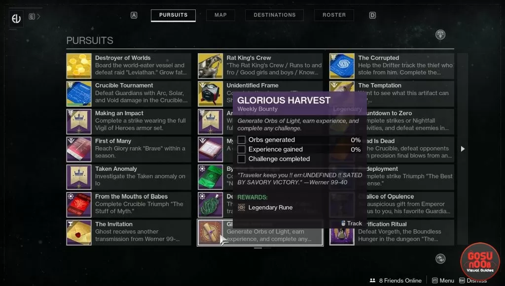 destiny 2 glorious harvest