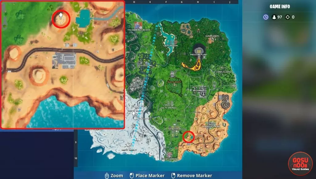 fortnite br clock locations sun dial